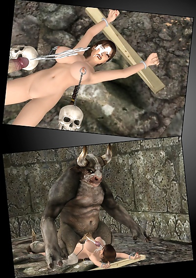 Lara Croft vs bu minotaurus
